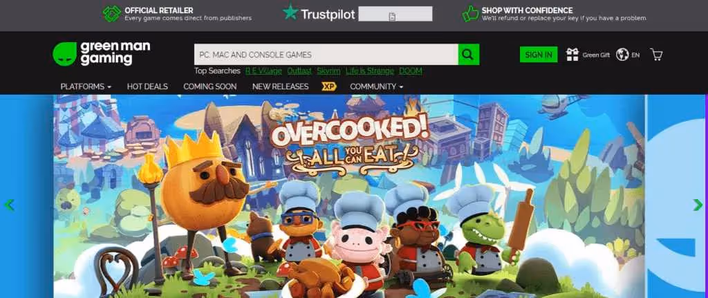 Green Man Gaming(free games)