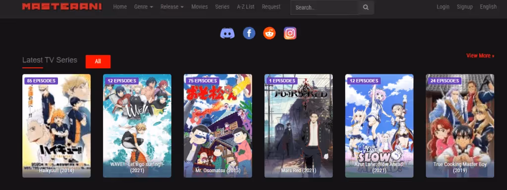  Masterani(best anime websites)