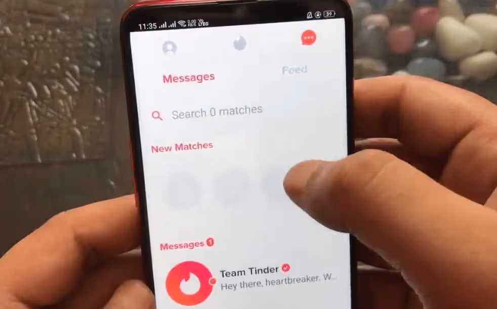 Open up Messages Section(Block On Tinder)